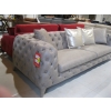 Image 2 : LIMA 4 SEATER SOFA W/DIAMOND TUFT BACKING & 2 PILLOWS