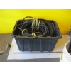 Image 4 : BIN OF MISC. AIR HOSE, EXTENSION CORDS, ETC.