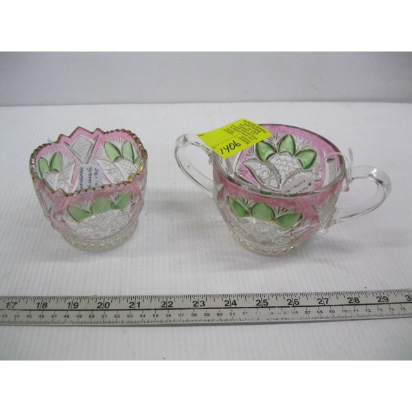 VINTAGE BUCKINGHAM COLORED GLASS