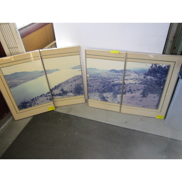 4 PIECE FRAMED PHOTO OF KAMLOOPS AREA