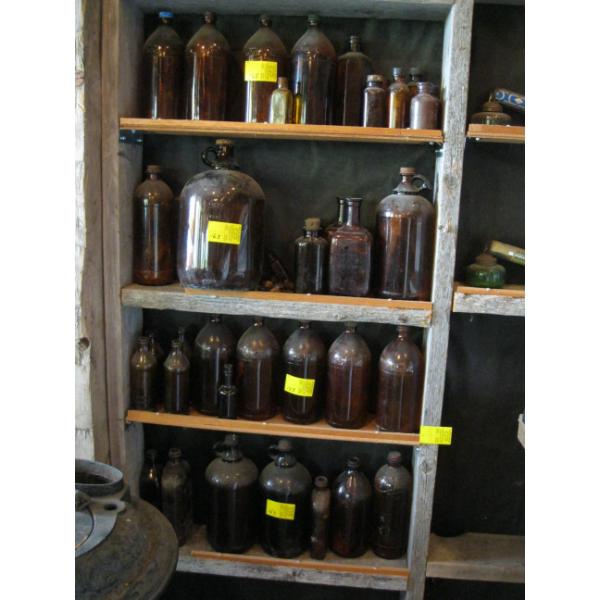 BROWN GLASS BOTTLES