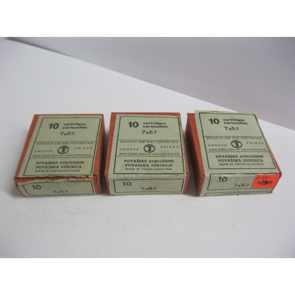 7X57 POVAZSKE STROJARNE, CZECHOSLOVAKIA|3X10 CARTRIDGES