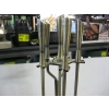 Image 3 : BRUSHED NICKEL FIREPLACE SET