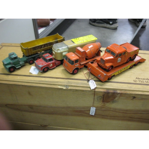 4 METAL TRUCKS - MATCHBOX