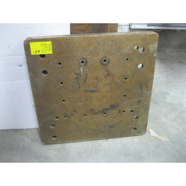 HEAVY DUTY BRONZE PLATE W/HOLES