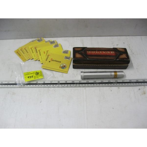 COLLECTABLE CIGAR BOX & CIGARETTE COVERS