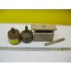 Image 1 : 2 ROUND WOODEN BUTTER PRESSES & A RECTANGULAR BUTTER PRESS