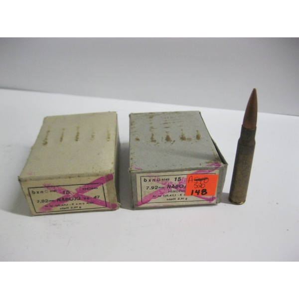 NABOJU 7.92MM BALL (8MM MAUSER)|2X15 RIFLE CARTRIDGES