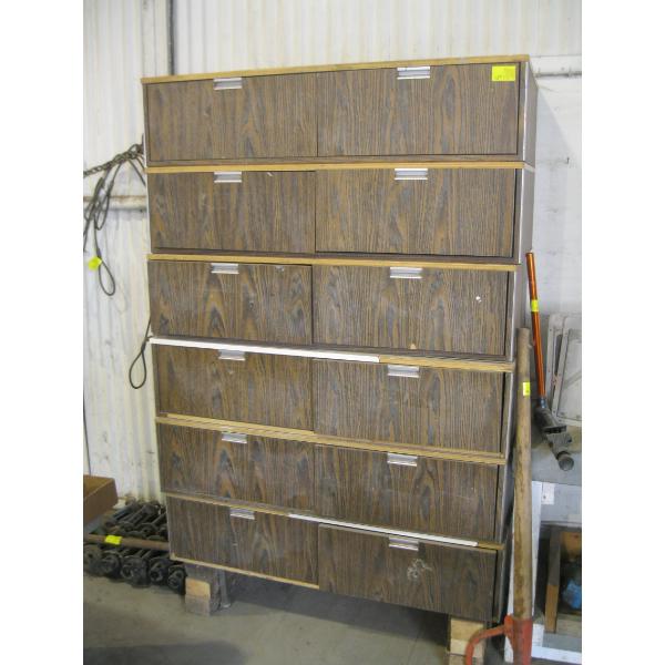 LARGE SET OF 12 DRAWERS W/EXTRA LEGS