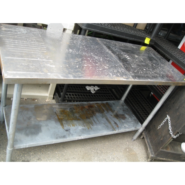 24"X60" STAINLESS STEEL TABLE