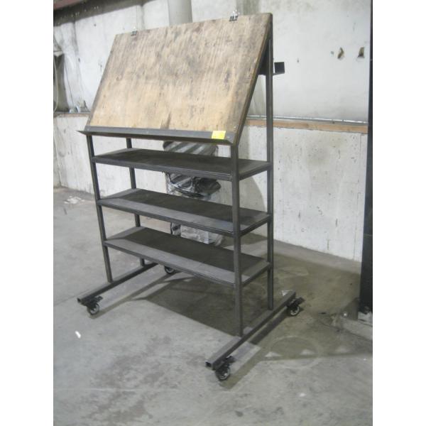 METAL PLANS CART ON CASTORS