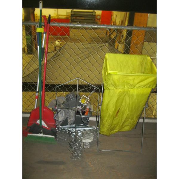 MISC. BROOMS, HANGERS, ETC.