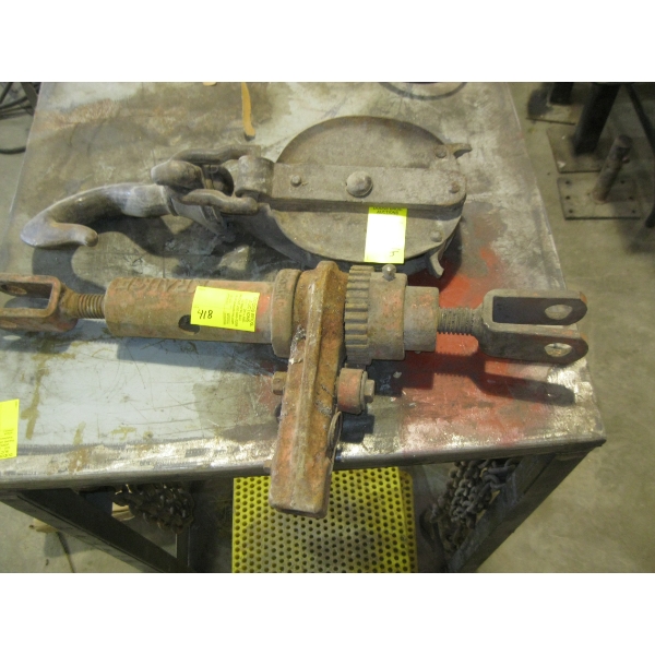 PULLY & RATCHETING TURN BUCKLE