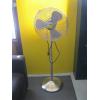 Image 1 : BRUSHED STEEL LOOK ELECTRIC FLOOR FAN