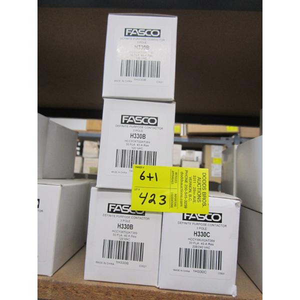 6 PLUS 1 FASCO H330B COILS - 3 POLE - CONTACTORS