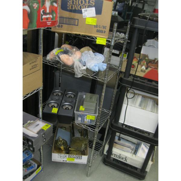 CHROME SHELF UNIT