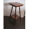 Image 3 : ANTIQUE SPOOL LEG SM. TABLE