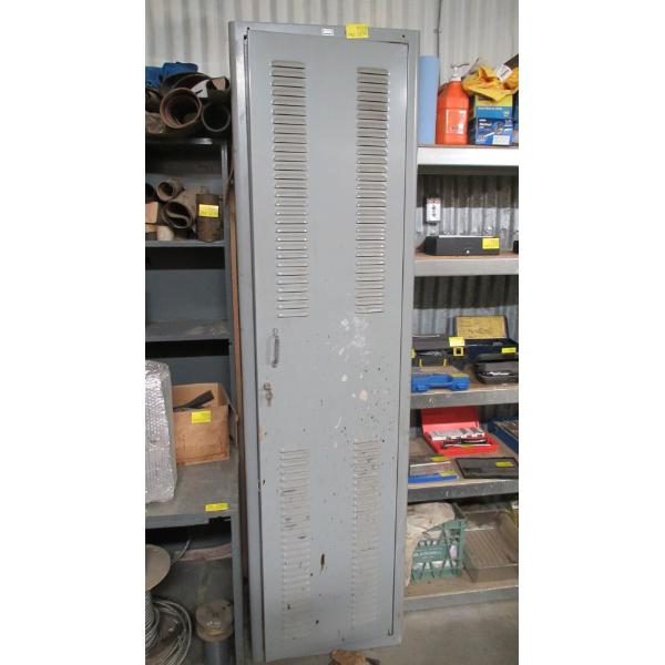 LARGE METAL SINGLE DOOR STORAGE CABINET