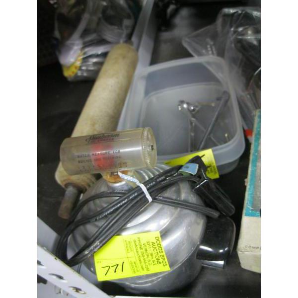 MISC. SUNBEAM EGG COOKER, ROLLER, ETC.
