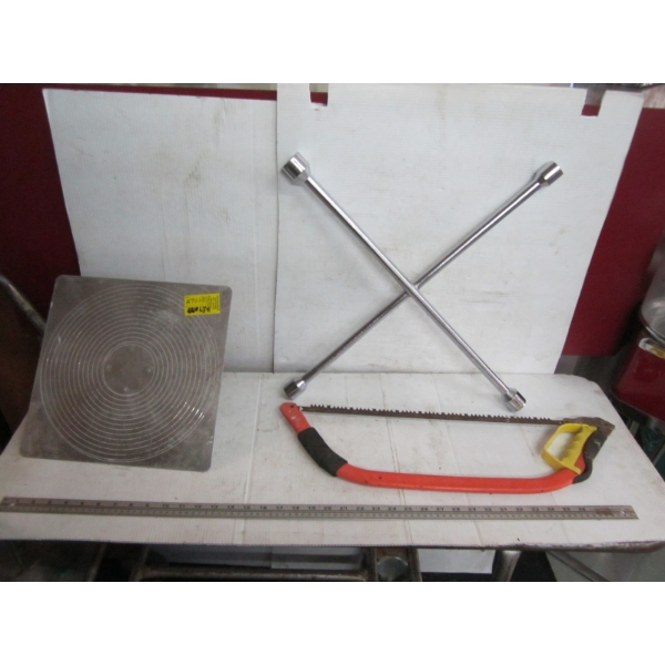LG. TIRE WRENCH, TROWEL & HANDSAW
