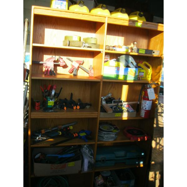 LG. OAK SHELF UNIT