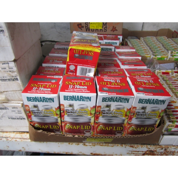 BOX OF SNAP LIDS - 12X70MM - STANDARD