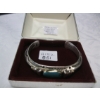 Image 3 : STERLING SILVER (.924) & 14KT GOLD TURQUOISE BRACELET, 57G