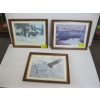 Image 1 : 3 FRAMED PRINTS OF ANIMALS