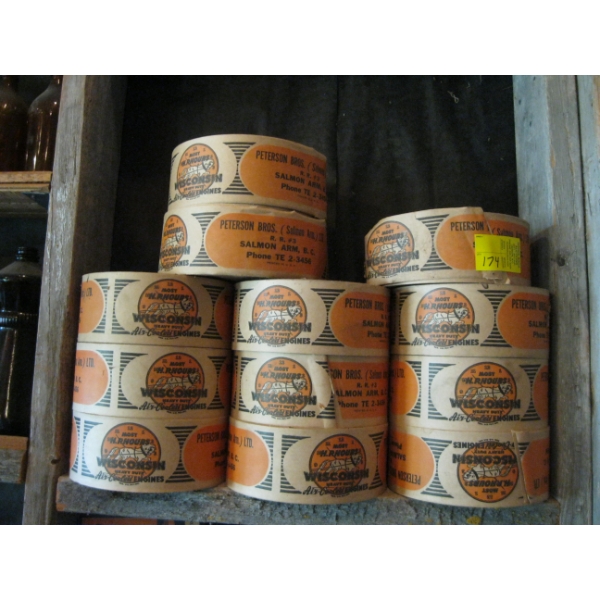 12 ROLLS OF PETERSON BROS. SALMON ARM WRAPPING TAPE