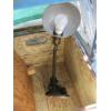 Image 2 : METAL CRATE W/VINTAGE DESK LAMP