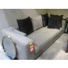 Image 1 : GREY SOFA W/5 PILLOWS (3 GREY/2 BLACK)