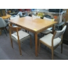 Image 1 : DRAW LEAF TEAK TABLE W/5 CHAIRS