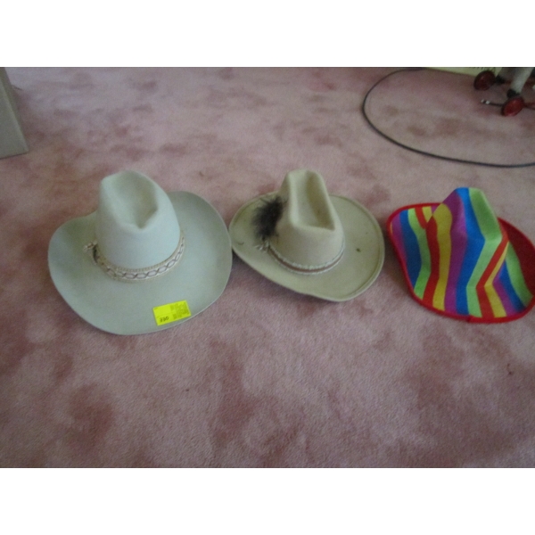 3 COWBOY HATS
