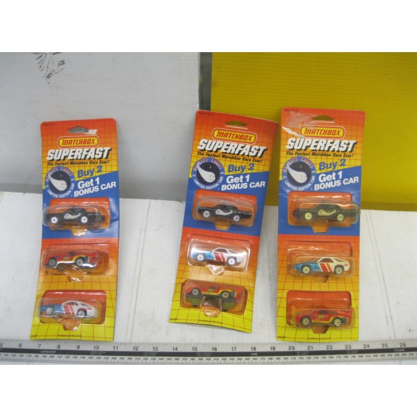 3 MATCHBOX CAR KITS