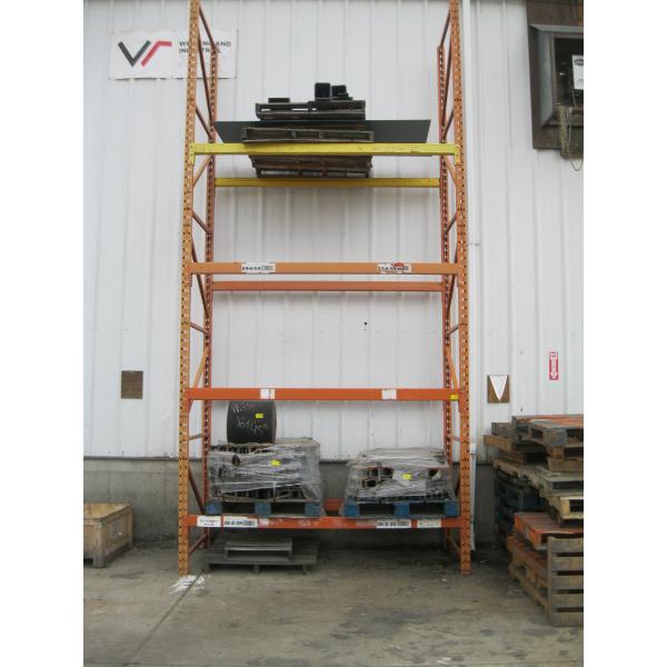 SINGLE BAY PALLET RACKING - 16', W/CROSSMEMBERS