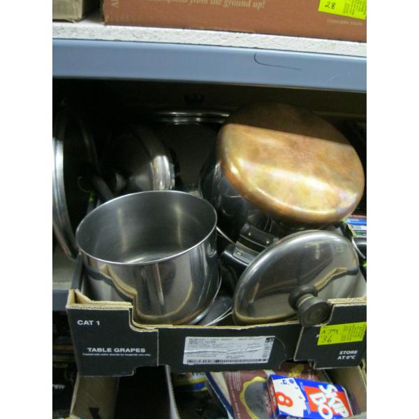 STAINLESS STEEL POTS/PANS
