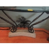 Image 2 : GLASS & METAL HALL TABLE