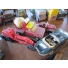 Image 2 : 4 VINTAGE TOYS - CEMENT MIXER, GRADER & FIRE TRUCK, DIECAST JAGUAR