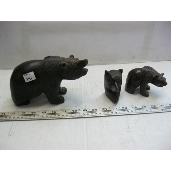 3 IRONWOOD FIGURINES