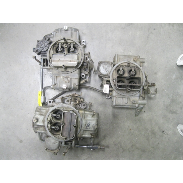 3 HOLLY CARBURETORS - 650 RACE DOUBLE PUMPERS STANDARD SECONDARYS