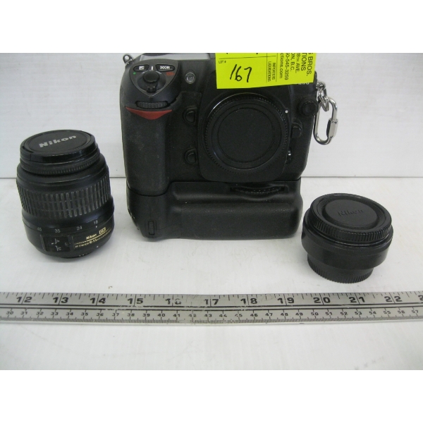 NIKON D200 CAMERA W/2 LENSES