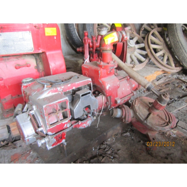 TWIN CYLINDER GAS FIRE PUMP & SM. ENGINE