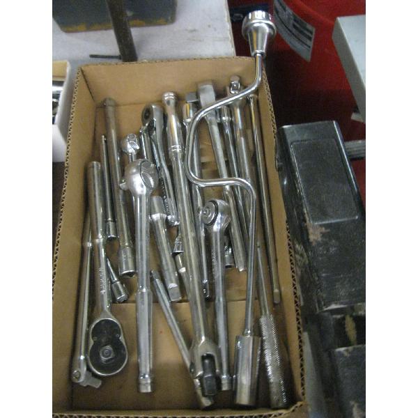 ASST. 1/2 & 3/8" DRIVE RATCHETS, EXTENSIONS, ETC.