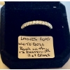 Image 1 : LADIES 10KT WHITE GOLD BAND W/13 DIAMONDS, 2.1G, SZ 8 1/4