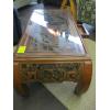 Image 3 : ORIENTAL THEME CARVED TOP & SIDES COFFEE TABLE