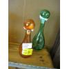 Image 1 : 2 ITALIAN GLASS VASES W/STOPPERS