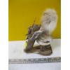 Image 1 : UNIQUE POTTERY FIGURINE OF INUIT W/KAYAK