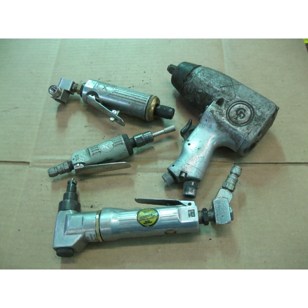 4 AIR TOOLS - 1/2" IMPACT, DIE GRINDERS, ETC.