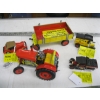 Image 1 : SMALL METAL DIECAST CARS & A TIN VINTAGE TRACTOR & WAGON
