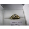 Image 3 : LADIES 14KT 2 PIECE DIAMOND RING SET, SZ 5 1/2, 4.5G